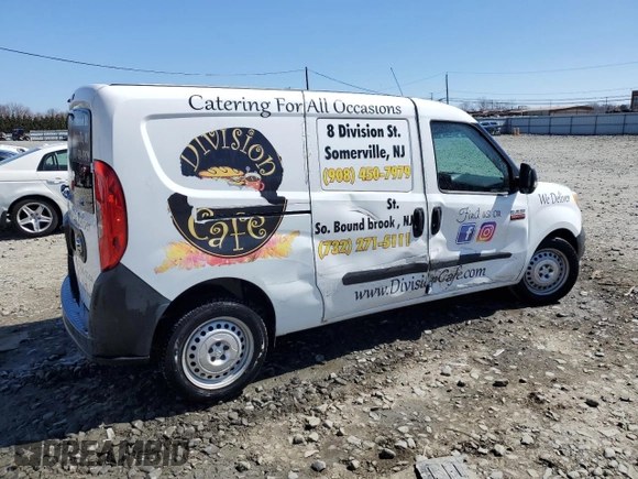 2016 Ram ProMaster City Cargo Tradesman with VIN ZFBERFAT3G6B52083, listed as a Copart auction lot 50864975 with 48,619 mi miles and Salvage title. Bid and sale history available at DreamBid. Image 3.