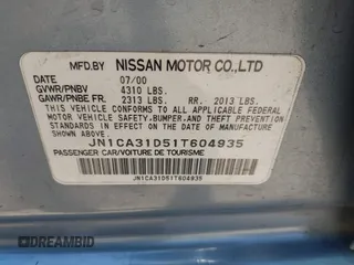 2001 Nissan Maxima GXE with VIN JN1CA31D51T604935, listed as a IAAI auction lot 42504918 with 253,407 mi miles and . Bid and sale history available at DreamBid. Image 9.