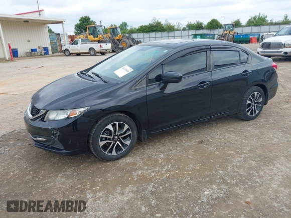 2015 Honda Civic EX with VIN 19XFB2F80FE112259, listed as a IAAI auction lot 42132508 with 213,334 mi miles and . Bid and sale history available at DreamBid. Image 2.