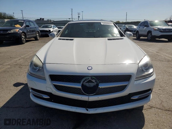 2014 Mercedes-Benz SLK 250 with VIN WDDPK4HA1EF081565, listed as a Copart auction lot 54008025 with 87,808 mi miles and Salvage title. Bid and sale history available at DreamBid. Image 5.
