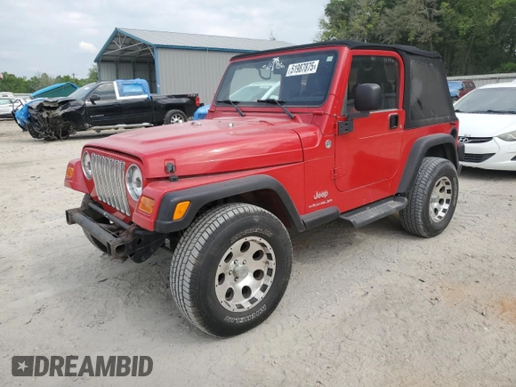 2006 Jeep Wrangler SE with VIN 1J4FA29126P756471, listed as a Copart auction lot 51987875 with 97,266 mi miles and Salvage Title. Bid and sale history available at carsss.com. Image 1.