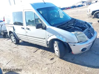 2010 Ford Transit Connect Wagon XLT with VIN NM0KS9BN8AT011664, listed as a IAAI auction lot 41443429 with 0 mi miles. Bid and sale history available at carsss.com. Image 1.
