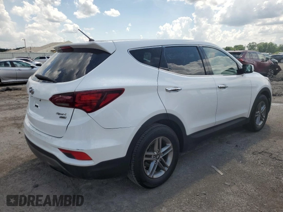 2018 Hyundai Santa Fe 2.4L with VIN 5XYZTDLBXJG571865, listed as a Copart auction lot 62103705 with 190,269 mi miles and Clean title. Bid and sale history available at DreamBid. Image 3.