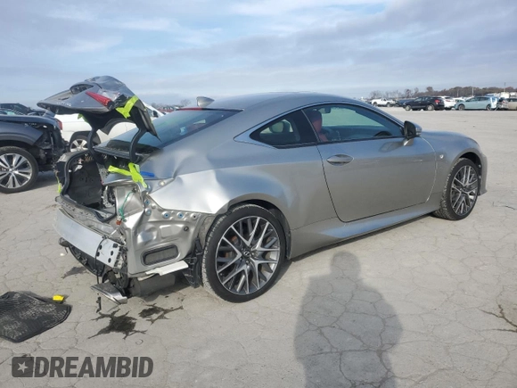 2017 Lexus RC with VIN JTHSM5BC2H5003190, listed as a Copart auction lot 82214864 with 62,710 mi miles and Salvage Title. Bid and sale history available at carsss.com. Image 3.