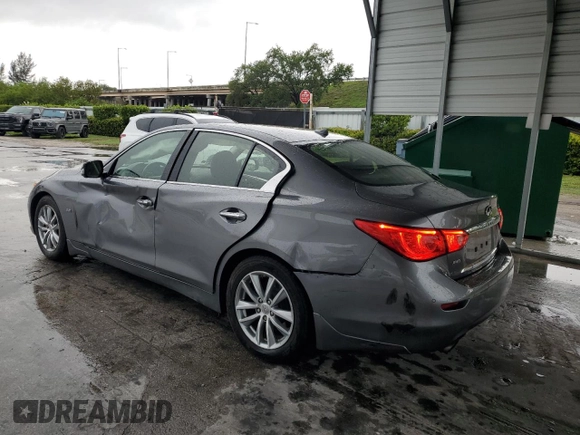 2017 Infiniti Q50 Signature Edition z VIN JN1EV7AR0HM834855, wystawiony jako Copart lot #59423175 z przebiegiem 66 256 mil mil oraz Szkoda całkowita • Salvage title. Historia ofert i sprzedaży dostępna na DreamBid. Obrazek 2.