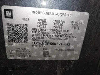 2019 Cadillac XT5 Luxury AWD z VIN 1GYKNDRS0KZ213092, wystawiony jako IAAI lot #41510497 z przebiegiem 26 030 mil mil oraz . Historia ofert i sprzedaży dostępna na DreamBid. Obrazek 9.