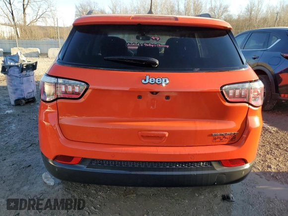 2018 Jeep Compass Sport with VIN 3C4NJCAB4JT226759, listed as a Copart auction lot 42309465 with 121,436 mi miles and Non repairable. Bid and sale history available at DreamBid. Image 6.