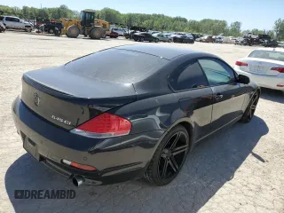 2005 BMW 6 Series 645Ci with VIN WBAEH73445B191713, listed as a Copart auction lot 57841944 with 134,410 mi miles and Clean Title. Bid and sale history available at carsss.com. Image 3.
