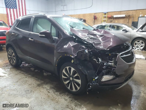 2017 Buick Encore Essence with VIN KL4CJGSB3HB118488, listed as a Copart auction lot 83604514 with 0 mi miles and Salvage Title. Bid and sale history available at carsss.com. Image 4.