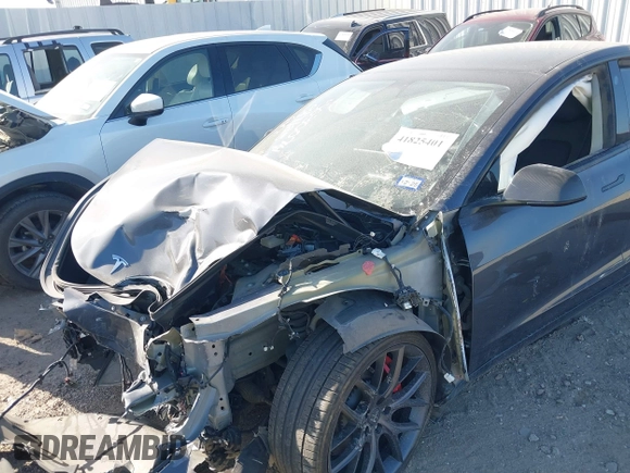 2022 Tesla Model 3 Performance with VIN 5YJ3E1EC3NF194197, listed as a IAAI auction lot 41825401 with Not Provided miles and . Bid and sale history available at DreamBid. Image 6.