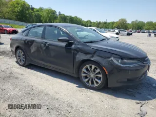 2015 Chrysler 200 S with VIN 1C3CCCBB0FN604457, listed as a Copart auction lot 53078495 with 130,397 mi miles and Salvage Title. Bid and sale history available at carsss.com. Image 4.