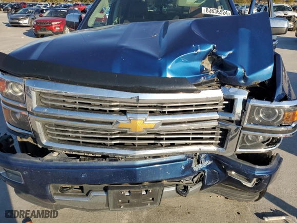 2015 Chevrolet Silverado 1500 High Country with VIN 3GCUKTEJ4FG179985, listed as a Copart auction lot 83636524 with 0 mi miles and Salvage Title. Bid and sale history available at carsss.com. Image 11.