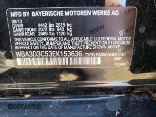 2014 BMW 3 Series 328d with VIN WBA3D3C53EK153636, listed as a Copart auction lot 75704974 with 156,171 mi miles and Clean Title. Bid and sale history available at carsss.com. Image 13.