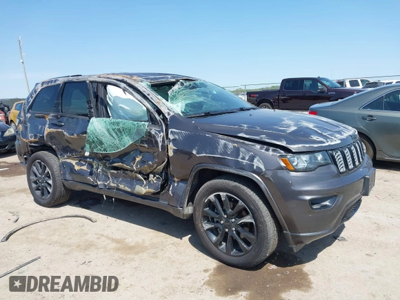 2018 Jeep Grand Cherokee Laredo E with VIN 1C4RJFAG9JC442262, listed as a IAAI auction lot 41925234 with 80,519 mi miles and . Bid and sale history available at DreamBid. Image 1.