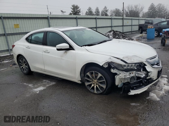 2017 Acura TLX with VIN 19UUB1F38HA003433, listed as a Copart auction lot 44388555 with 129,751 mi miles and Salvage Title. Bid and sale history available at carsss.com. Image 4.