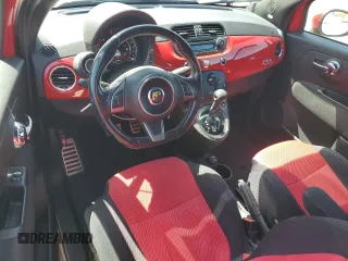 2015 FIAT 500 Abarth with VIN 3C3CFFFHXFT544825, listed as a Copart auction lot 51811145 with 91,020 mi miles and Salvage Title. Bid and sale history available at carsss.com. Image 8.
