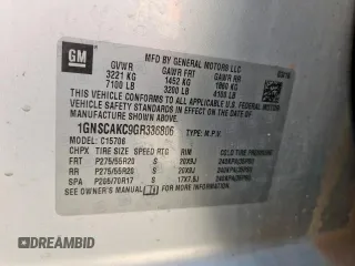 2016 Chevrolet Tahoe LS с VIN 1GNSCAKC9GR336806, выставлен на аукционе Copart как лот 61110685 с пробегом 222 149 миль миль и Чистый • Clean title. История ставок и продаж доступна на DreamBid. Изображение 13.