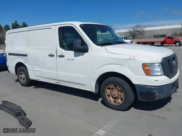 2012 Nissan NV Cargo S with VIN 1N6BF0KY8CN108235, listed as a IAAI auction lot 41896725 with NaN miles. Bid and sale history available at carsss.com. Image 1.