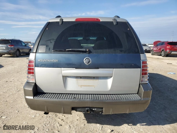 2002 Mercury Mountaineer with VIN 4M2ZU66K32ZJ43699, listed as a Copart auction lot 84080154 with 0 mi miles and Salvage Title. Bid and sale history available at carsss.com. Image 6.