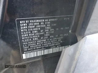 2016 Volkswagen Tiguan S z VIN WVGAV7AX6GW583901, wystawiony jako Copart lot #75401824 z przebiegiem Nie podano mil oraz Szkoda całkowita • Salvage title. Historia ofert i sprzedaży dostępna na DreamBid. Obrazek 14.