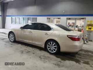 2007 Lexus LS 460 with VIN JTHBL46F175040148, listed as a Copart auction lot 50335035 with 181,107 mi miles and Salvage Title. Bid and sale history available at DreamBid. Image 2.