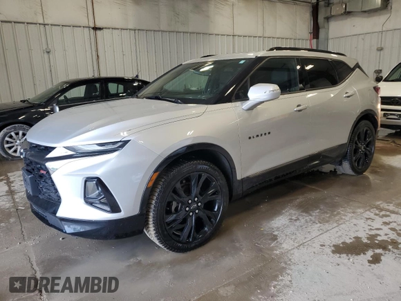 2019 Chevrolet Blazer RS with VIN 3GNKBJRS7KS655188, listed as a Copart auction lot 58039685 with 102,148 mi miles and Non repairable. Bid and sale history available at DreamBid. Image 1.