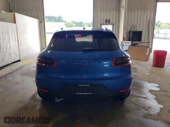 2016 Porsche Macan S with VIN WP1AB2A57GLB54877, listed as a Copart auction lot 61536615 with 123,130 mi miles and Salvage title. Bid and sale history available at DreamBid. Image 6.