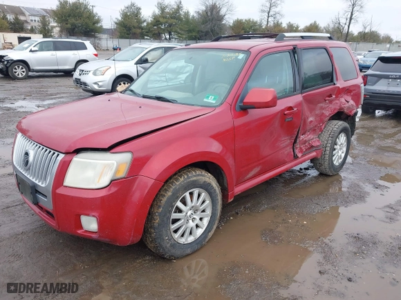 2010 Mercury Mariner Premier with VIN 4M2CN8H76AKJ25549, listed as a IAAI auction lot 41582063 with 201,521 mi miles. Bid and sale history available at carsss.com. Image 19.