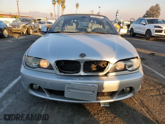 2005 BMW 3 Series 325Ci with VIN WBABW33425PG99105, listed as a Copart auction lot 87089304 with 159,379 mi miles and Salvage Title. Bid and sale history available at carsss.com. Image 5.