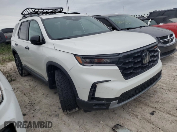 2024 Honda Pilot TrailSport with VIN 5FNYG1H66RB008521, listed as a Copart auction lot 74560104 with 0 mi miles and Salvage Title. Bid and sale history available at carsss.com. Image 4.