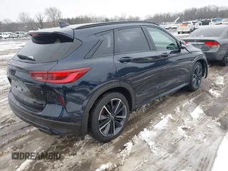 2025 Infiniti QX50 Sport with VIN 3PCAJ5FB2SF103397, listed as a IAAI auction lot 41566790 with 1,228 mi miles and . Bid and sale history available at DreamBid. Image 4.