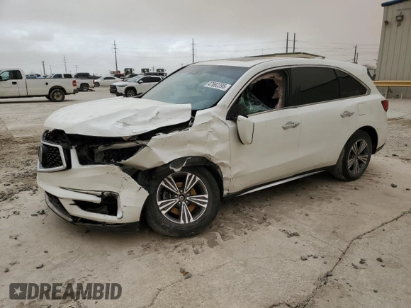 2019 Acura MDX with VIN 5J8YD4H36KL036940, listed as a Copart auction lot 47682395 with 0 mi miles and Salvage Title. Bid and sale history available at carsss.com. Image 1.