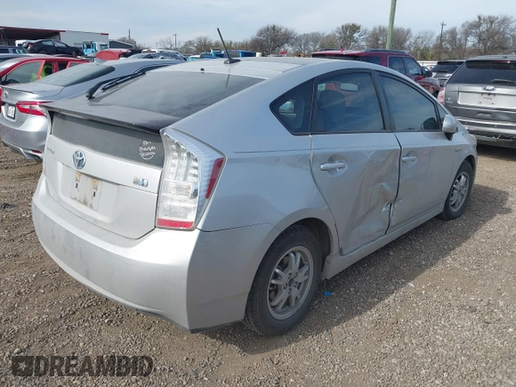 2010 Toyota Prius II with VIN JTDKN3DUXA1142117, listed as a IAAI auction lot 41349929 with 281,934 mi miles. Bid and sale history available at carsss.com. Image 4.
