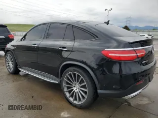 2017 Mercedes-Benz GLE 43 AMG with VIN 4JGED6EB2HA081608, listed as a Copart auction lot 55968675 with 80,218 mi miles and Salvage title. Bid and sale history available at DreamBid. Image 2.
