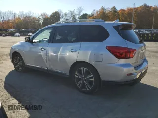 2020 Nissan Pathfinder Platinum with VIN 5N1DR2DMXLC635273, listed as a Copart auction lot 77443424 with 40,292 mi miles and Salvage Title. Bid and sale history available at carsss.com. Image 2.