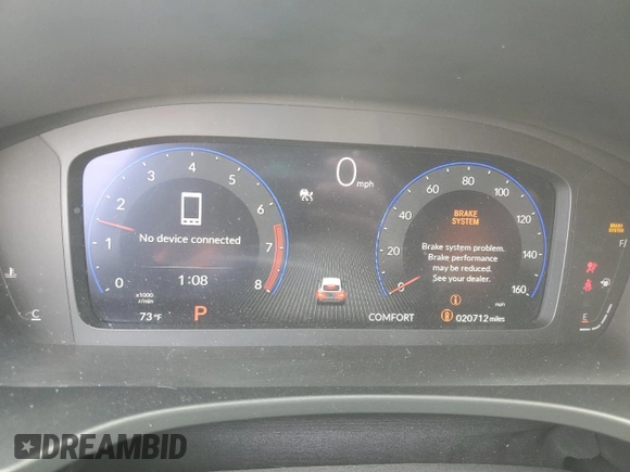 2023 Acura Integra Technology с VIN 19UDE4H69PA024967, выставлен на аукционе Copart как лот 53134185 с пробегом 20 712 миль миль и Списание • Salvage title. История ставок и продаж доступна на DreamBid. Изображение 9.