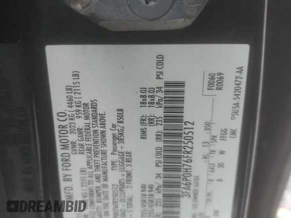 2015 Ford Fusion SE z VIN 3FA6P0H76FR250512, wystawiony jako Copart lot #61431825 z przebiegiem 146 837 mil mil oraz Czysty tytuł • Clean title. Historia ofert i sprzedaży dostępna na DreamBid. Obrazek 12.
