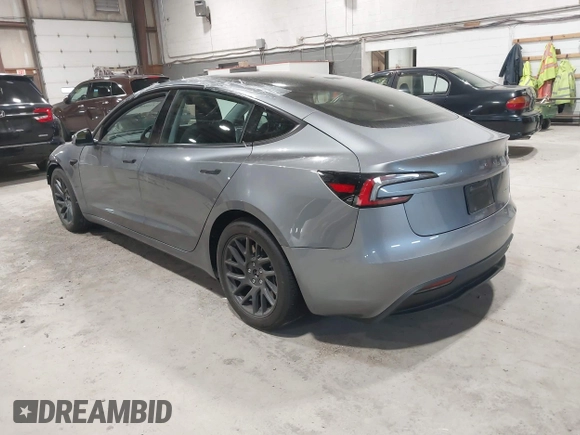 2024 Tesla Model 3 Long Range with VIN 5YJ3E1EB0RF860736, listed as a IAAI auction lot 41966827 with 5,134 mi miles and . Bid and sale history available at DreamBid. Image 3.