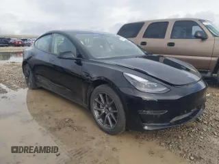 2021 Tesla Model 3 Standard Range Plus with VIN 5YJ3E1EA8MF100148, listed as a Copart auction lot 51499925 with 0 mi miles and Clean Title. Bid and sale history available at carsss.com. Image 4.