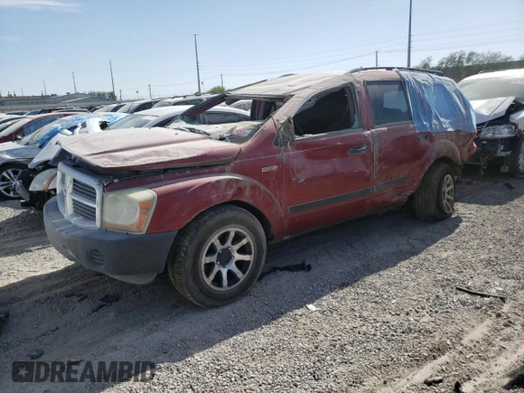 2006 Dodge Durango SXT with VIN 1D4HD38K26F129283, listed as a Copart auction lot 47465465 with Not Provided miles and Salvage Title. Bid and sale history available at DreamBid. Image 1.