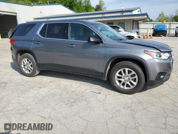 2020 Chevrolet Traverse LS with VIN 1GNEVFKW4LJ315658, listed as a Copart auction lot 55721495 with 80,808 mi miles and Salvage title. Bid and sale history available at DreamBid. Image 4.