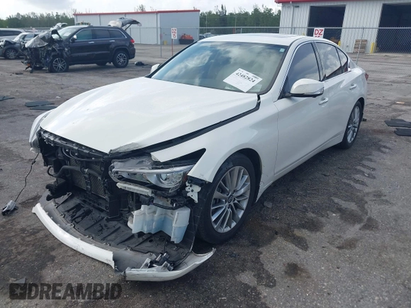 2021 Infiniti Q50 Luxe z VIN JN1EV7BP7MM701341, wystawiony jako IAAI lot #42482824 z przebiegiem 71 146 mil mil oraz . Historia ofert i sprzedaży dostępna na DreamBid. Obrazek 2.
