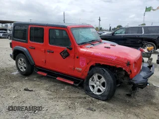 2019 Jeep Wrangler Unlimited Sport S with VIN 1C4HJXDN5KW653583, listed as a Copart auction lot 54567245 with 70,873 mi miles and Salvage title. Bid and sale history available at DreamBid. Image 4.