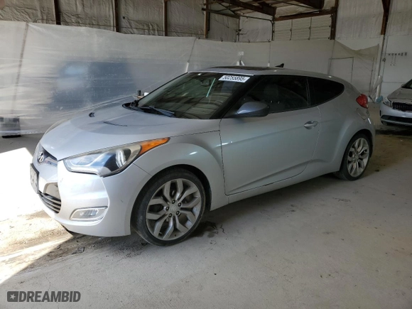 2013 Hyundai Veloster w/Black Int with VIN KMHTC6AD8DU124939, listed as a Copart auction lot 50255895 with 169,018 mi miles and Salvage Title. Bid and sale history available at carsss.com. Image 1.