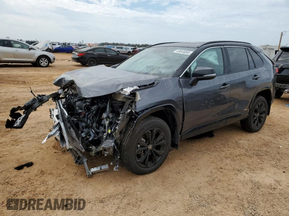 2024 Toyota RAV4 Hybrid XSE with VIN 2T3E6RFV3RW067034, listed as a Copart auction lot 43645055 with 0 mi miles and Salvage Title. Bid and sale history available at carsss.com. Image 1.