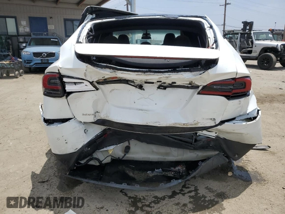 2017 Tesla Model X 90D with VIN 5YJXCAE26HF079421, listed as a Copart auction lot 47889005 with 88,281 mi miles and Salvage Title. Bid and sale history available at DreamBid. Image 6.