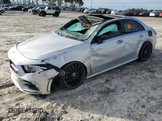 2021 Mercedes-Benz A 220 with VIN W1K3G4EB9MJ259019, listed as a Copart auction lot 47981625 with 59,870 mi miles and Salvage Title. Bid and sale history available at DreamBid. Image 1.