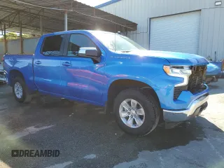 2025 Chevrolet Silverado 1500 LT with VIN 1GCPACED3SZ170912, listed as a Copart auction lot 49780105 with 5,566 mi miles and Clean Title. Bid and sale history available at DreamBid. Image 4.