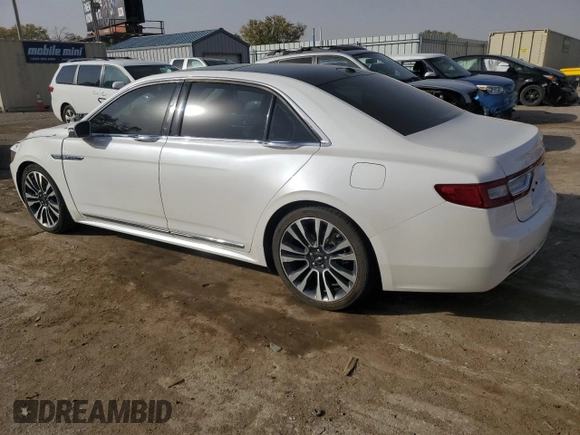 2017 Lincoln Continental Select with VIN 1LN6L9SK1H5637624, listed as a Copart auction lot 77758454 with 67,308 mi miles and Salvage Title. Bid and sale history available at carsss.com. Image 2.