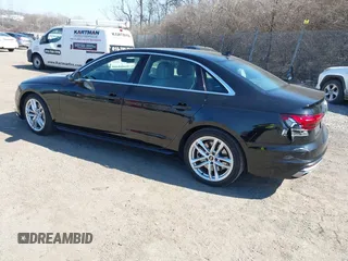 2023 Audi A4 S line Premium Plus with VIN WAUEAAF49PA001586, listed as a IAAI auction lot 41772434 with 30,388 mi miles and . Bid and sale history available at DreamBid. Image 3.